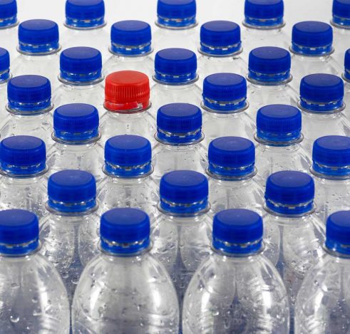 From the bottle life cycle, rPET - a recycled PET material or more commonly known as "recycled polyester" - is increasingly popular.